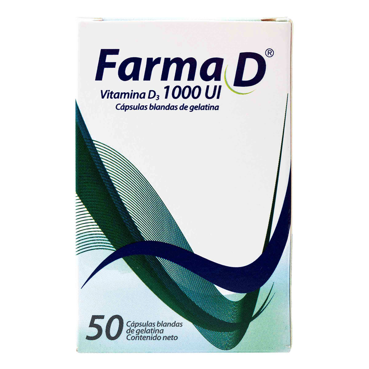 Farma D Vitamina D3 1000 Ui Caja X 50 Cápsulas Blandas.