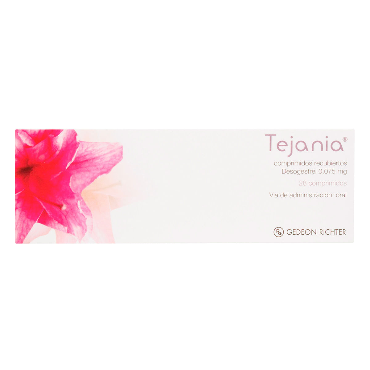 Tejania 0.075 Mg Gedeon Richter Caja X 28 Comprimidos Recubiertos.