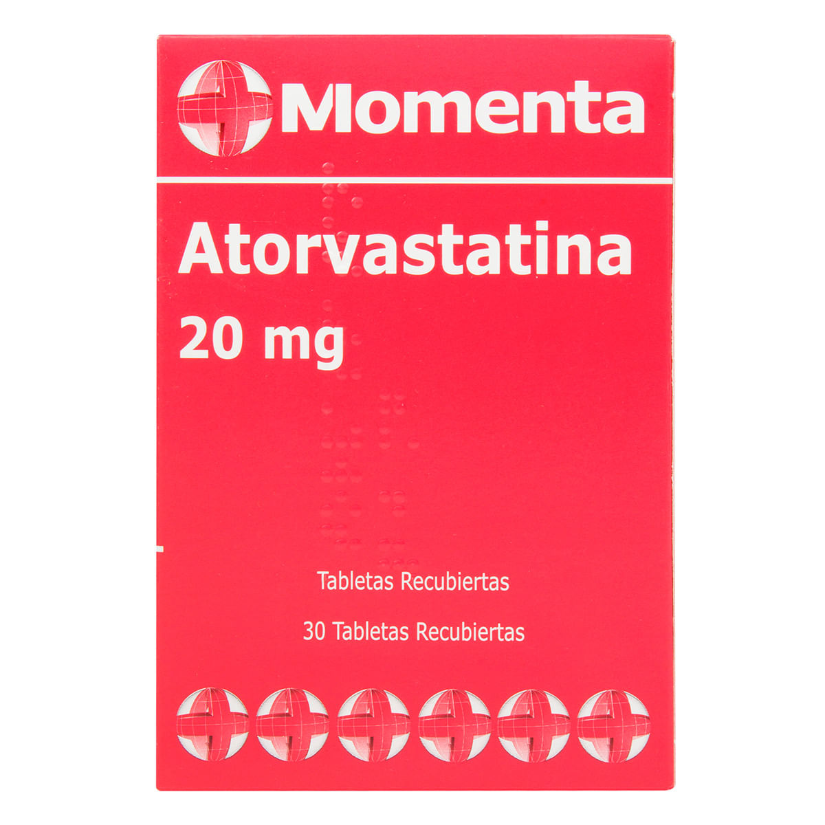 Atorvastatina 20 Mg Momenta Caja X 30 Tabletas Recubiertas.