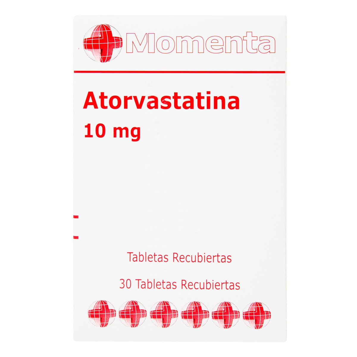 Atorvastatina 10 Mg Momenta Caja X 30 Tabletas Recubiertas.