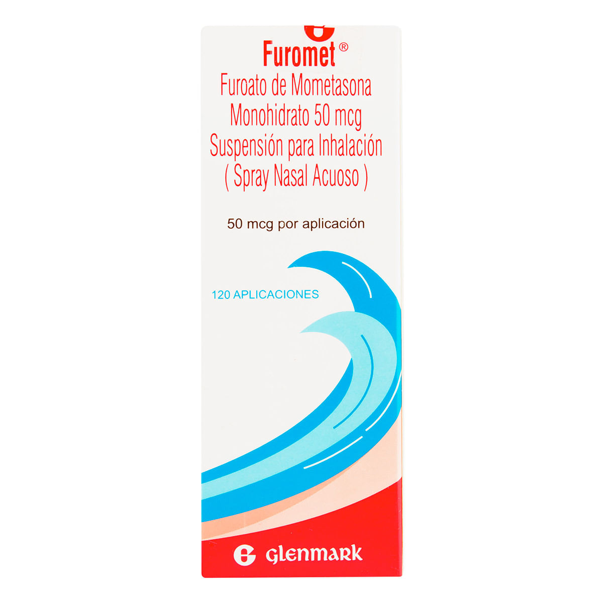 Spray Nasal Furomet 50 Mcg Glenmark Frasco X 120 Aplicaciones.