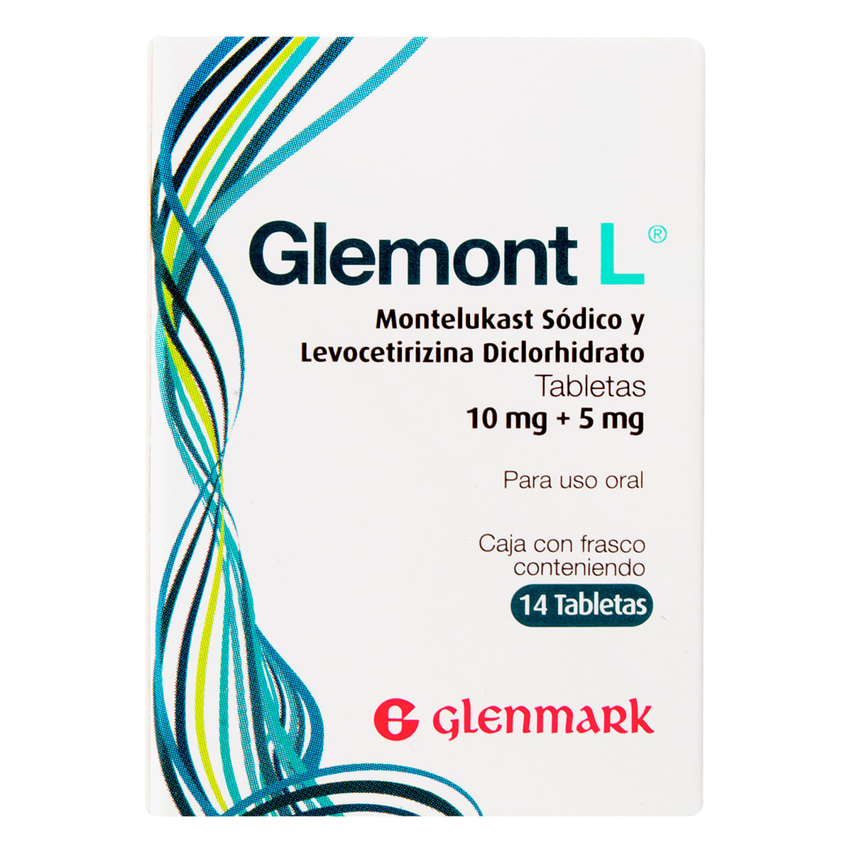 Glemont L 10 Mg+5 Mg Glenmark Caja X 14 Tabletas.