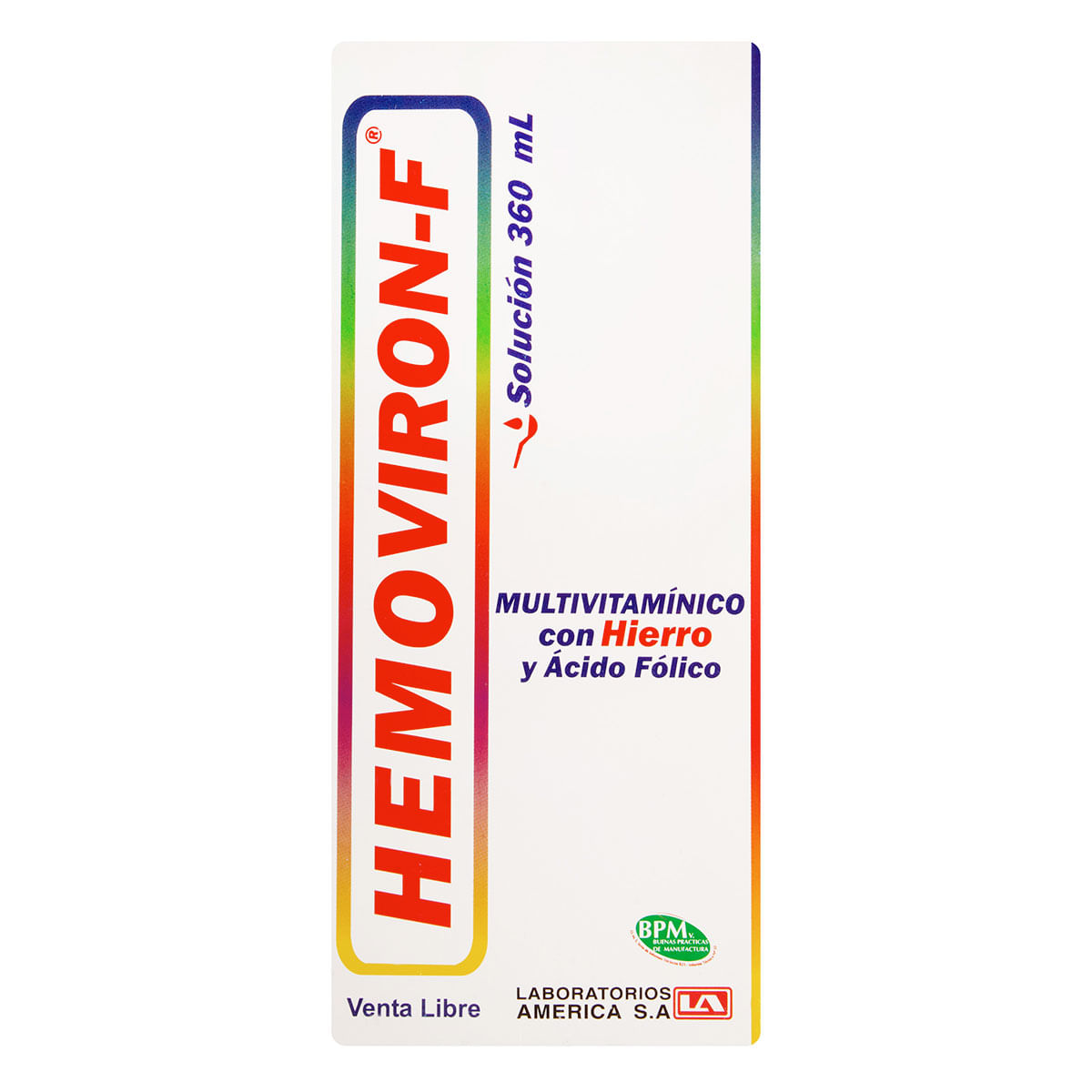 Solución Hemoviron-F América Frasco X 360 Ml.