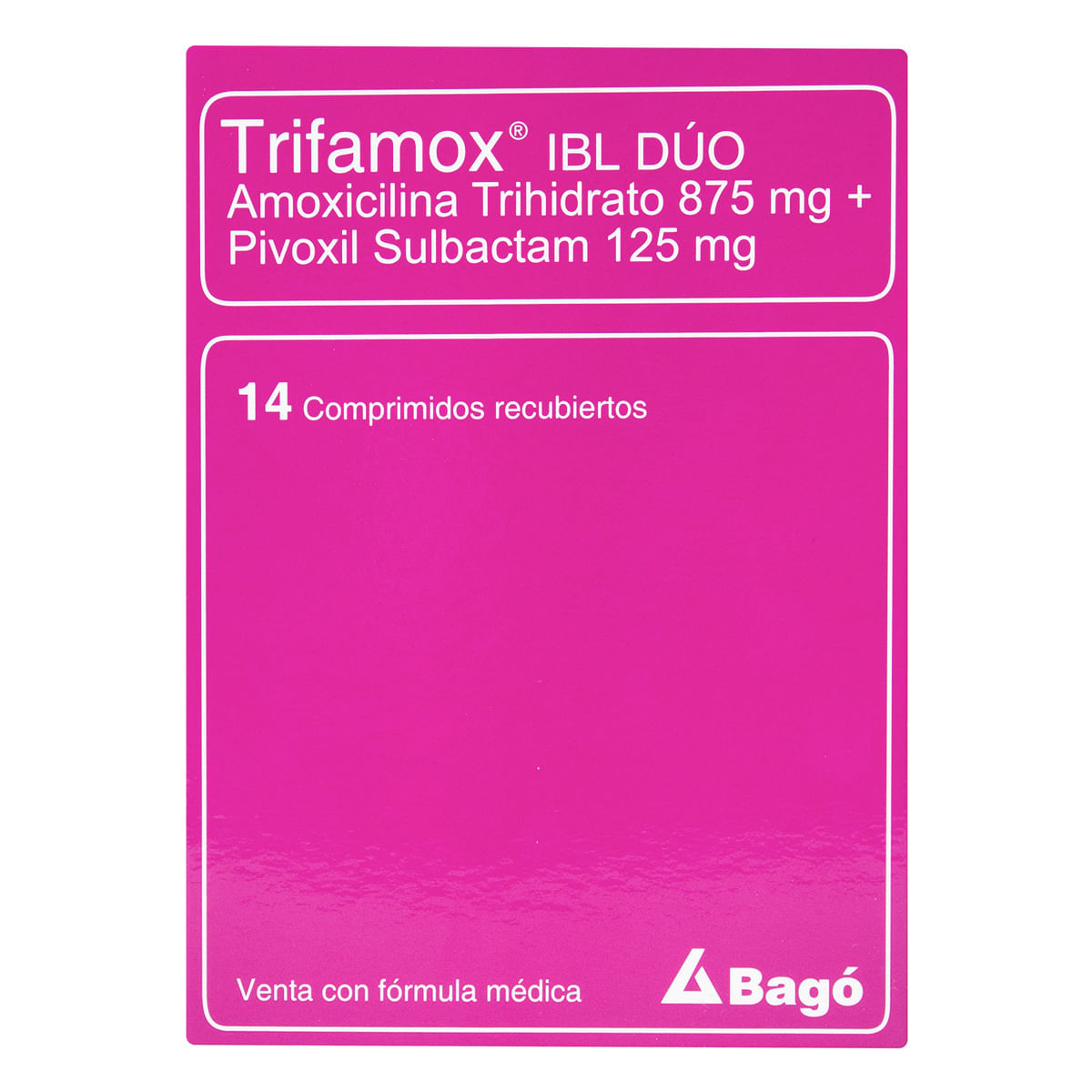 Trifamox Ibl Dúo Bagó Caja X 14 Comprimidos Recubiertos.