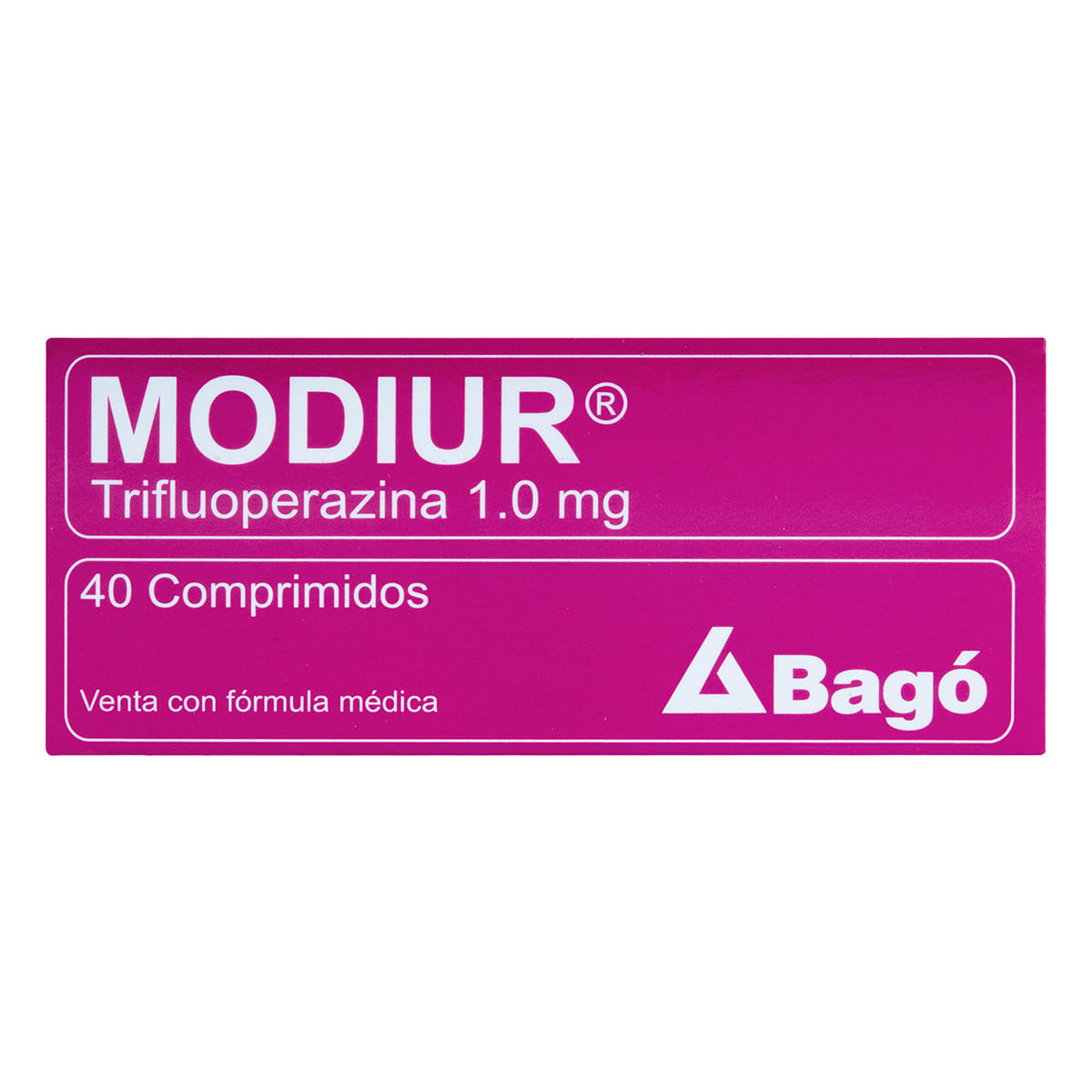 Modiur 1.0 Mg Bagó Caja X 40 Comprimidos.