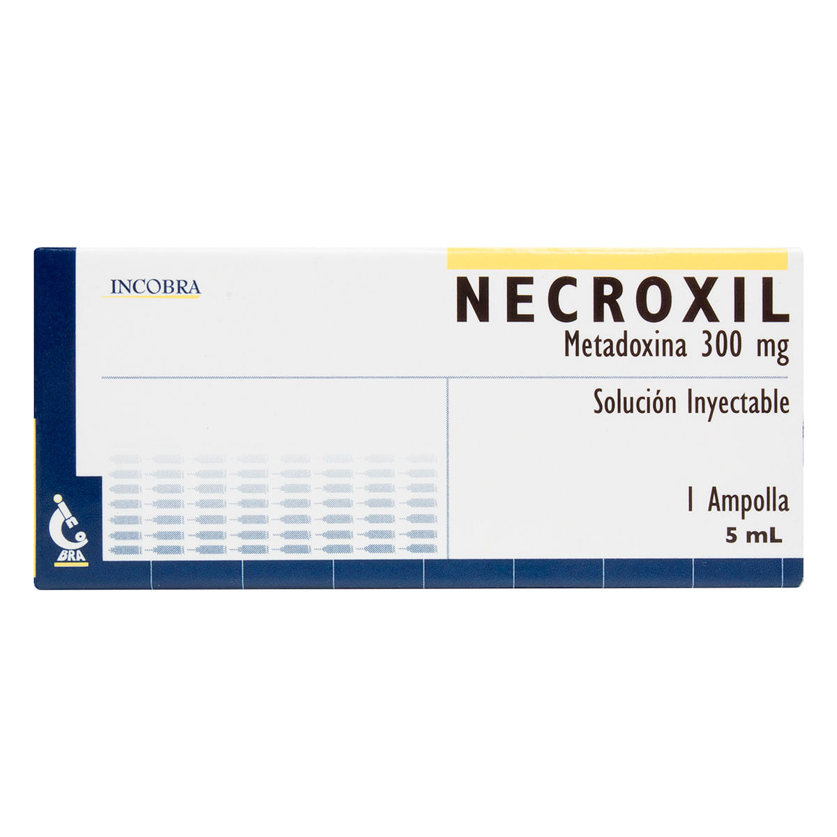Solución Inyectable Necroxil 300 Mg/5 Ml Incobra Caja X 1 Ampolla.