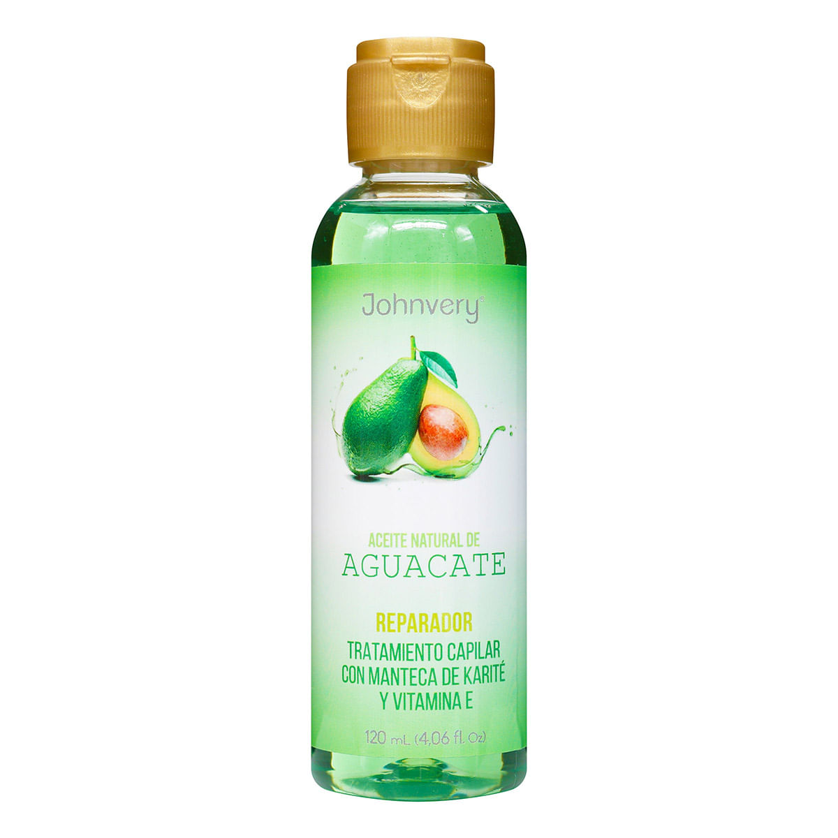 Tratamiento Capilar Johnvery Aceite Natural de Aguacate Reparador Frasco x 120 mL