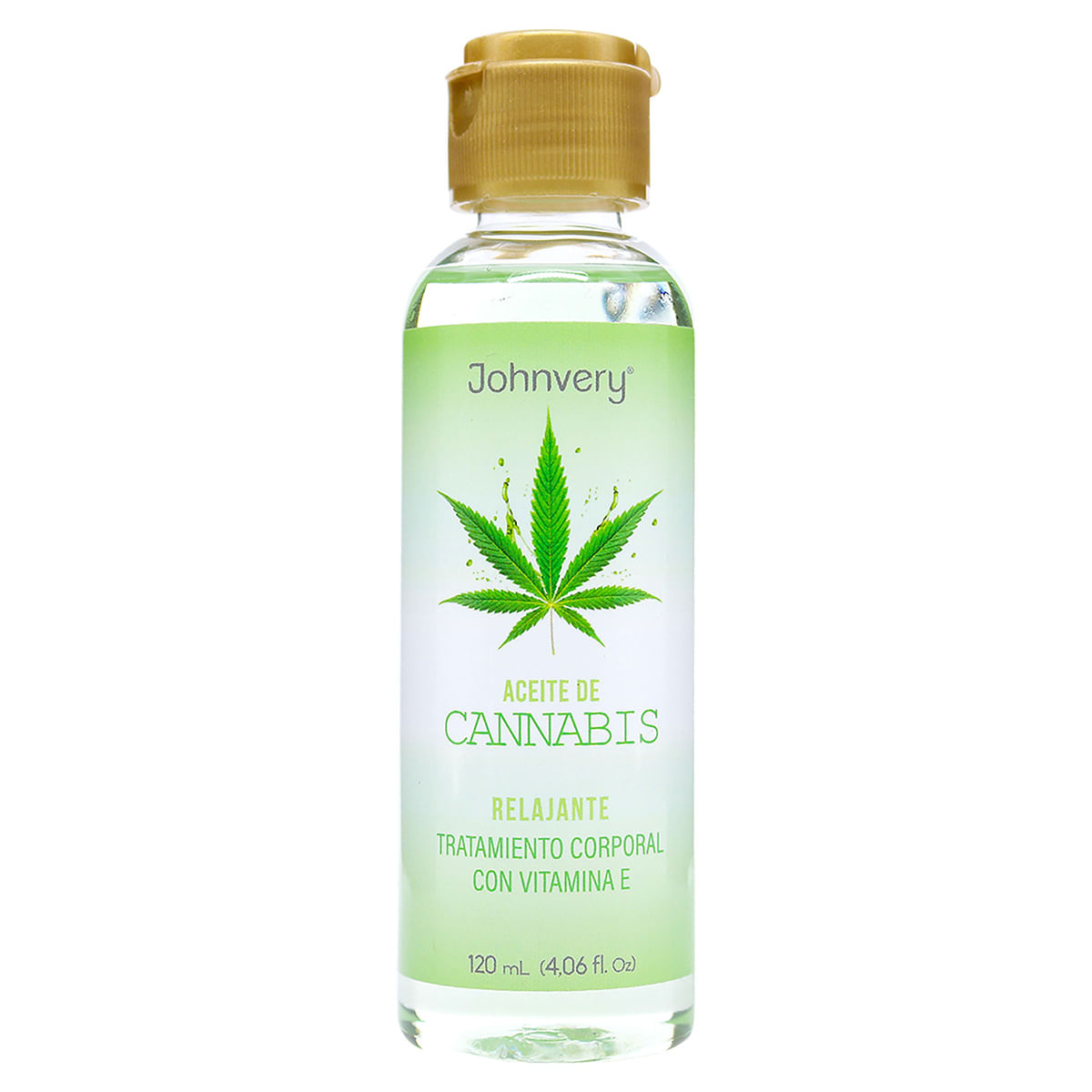 Tratamiento Corporal Johnvery Aceite de Cannabis Relajante Frasco x 120 mL