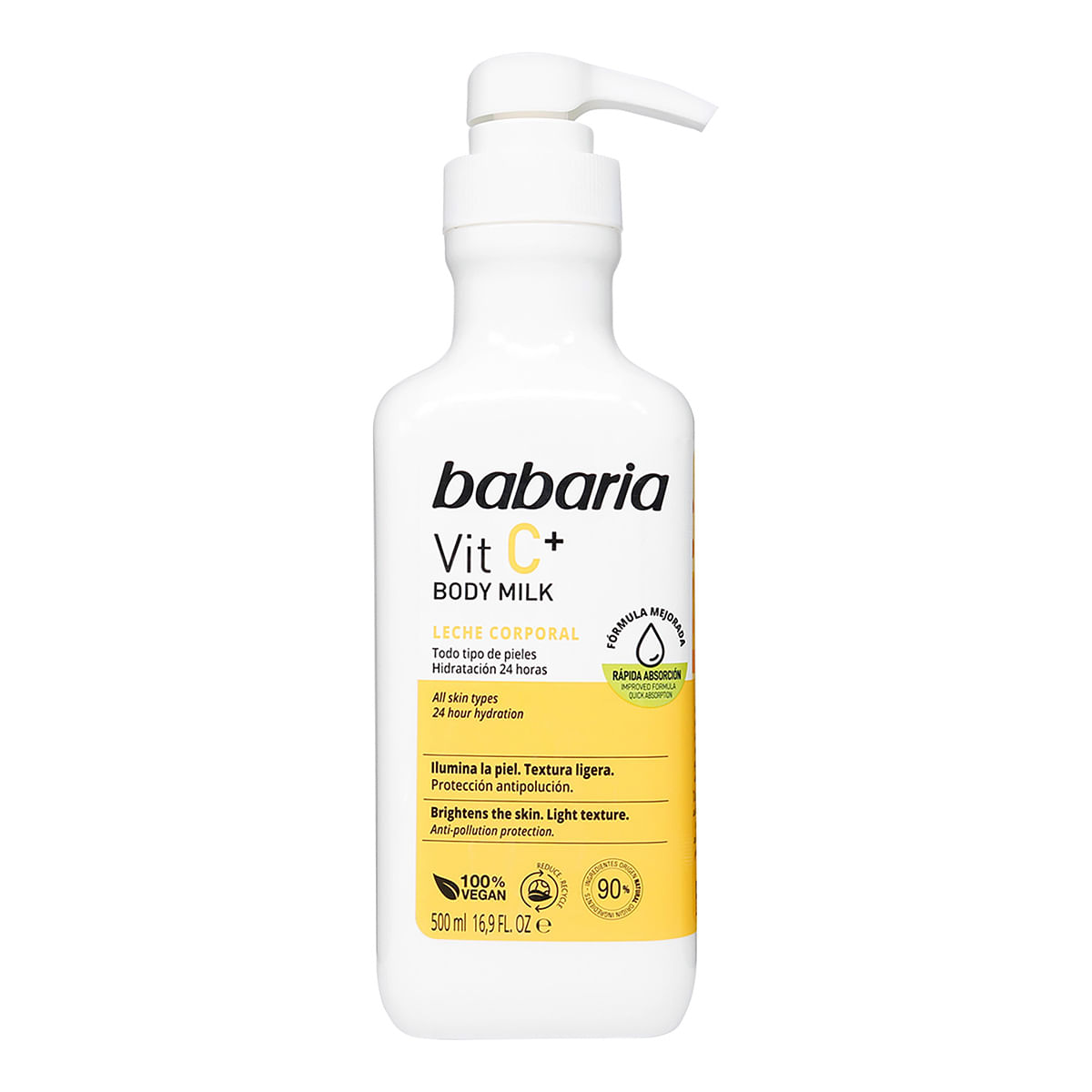 Leche Corporal Vitamina C+ Babaria Frasco x 500 mL