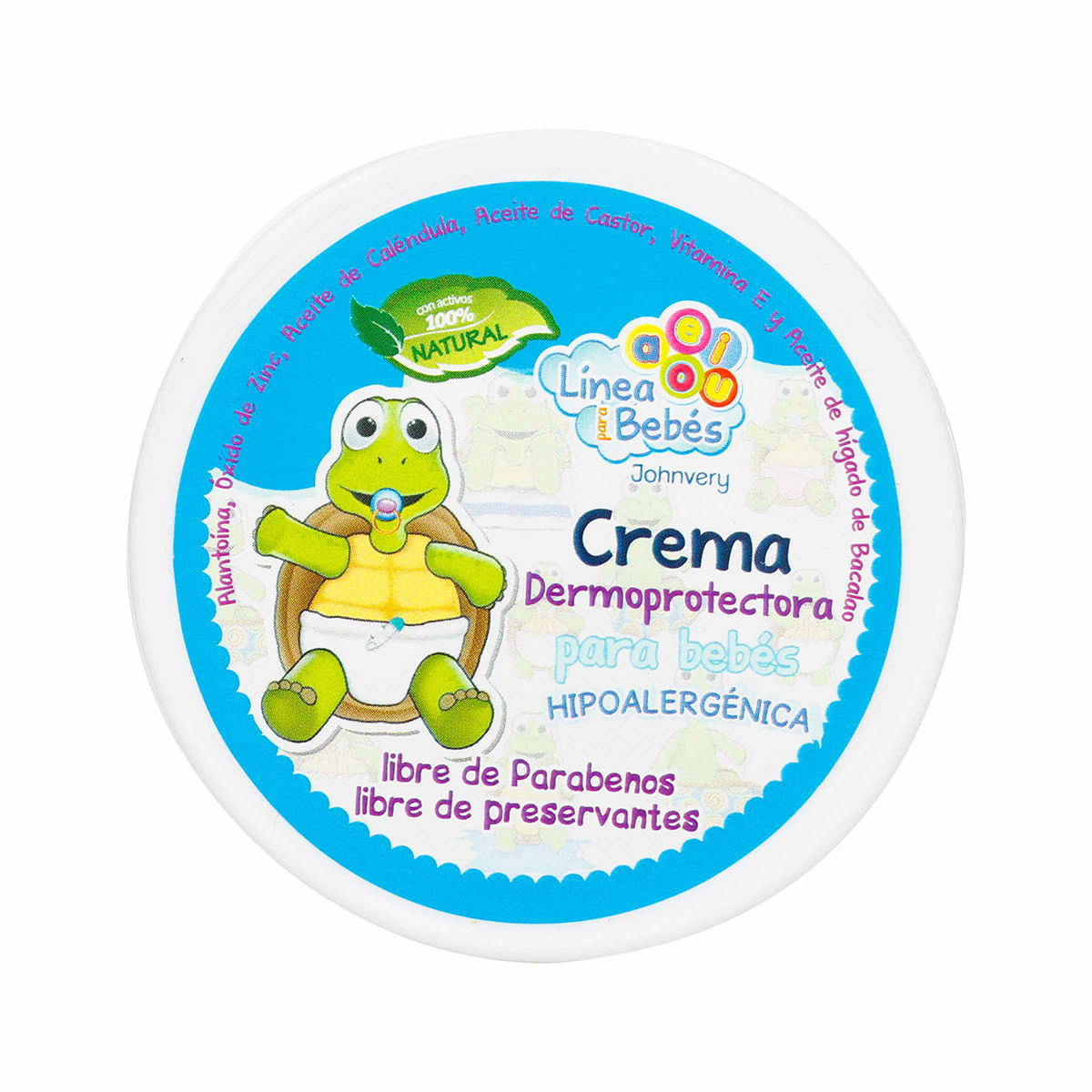 Crema Dermoprotectora para Bebés aeiou Johnvery Frasco x 20 g