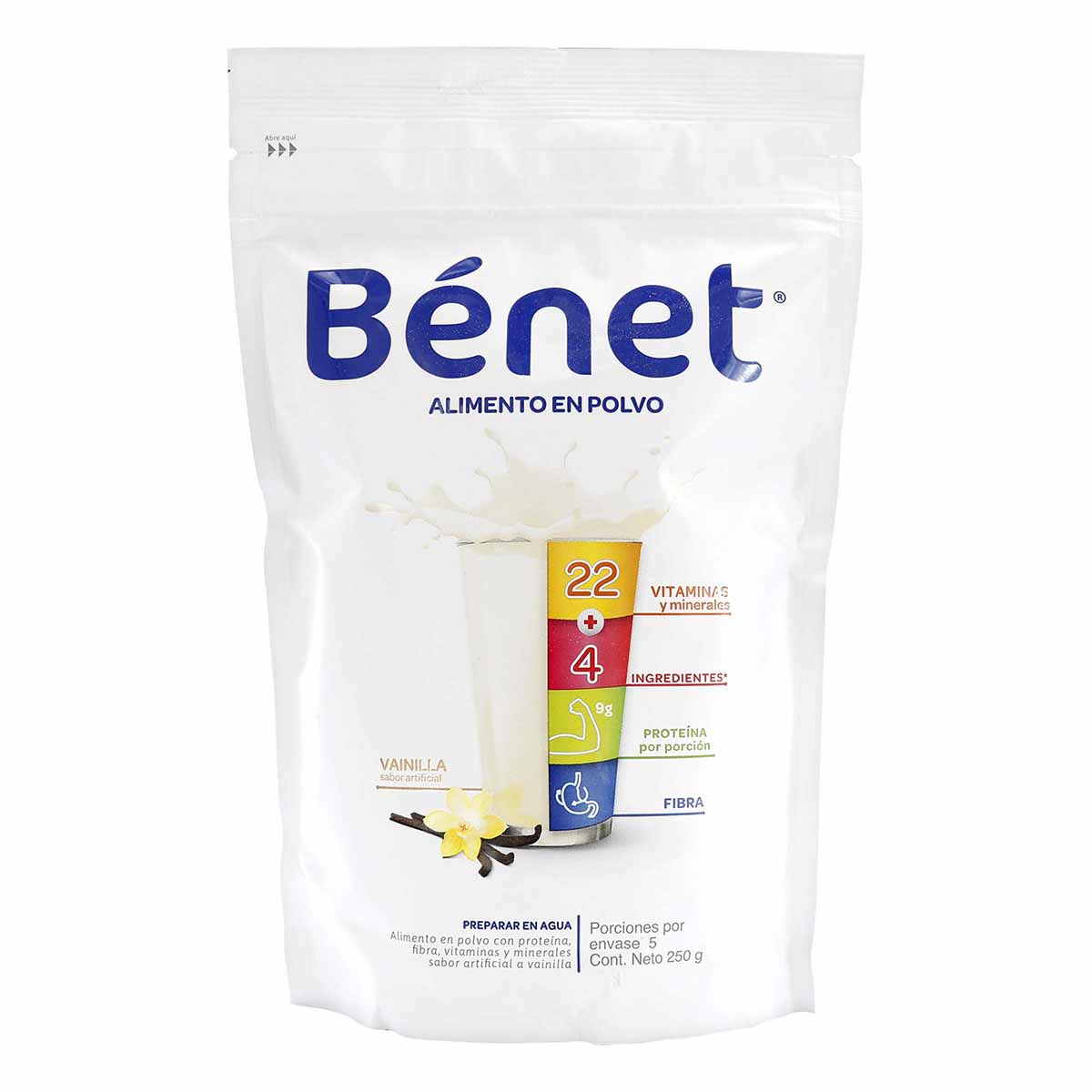 Alimento en Polvo Bénet Vainilla Doypack x 250 g