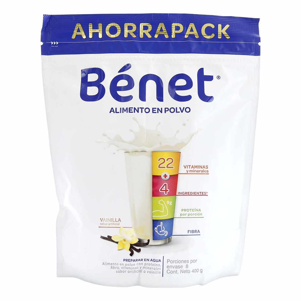 Alimento en Polvo Bénet Vainilla Doypack x 400 g