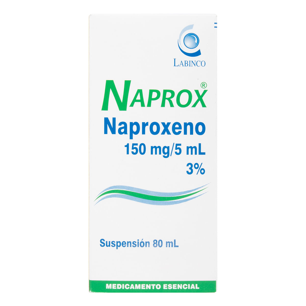 Suspensión Naprox 150 Mg/5 Ml Labinco Frasco X 80 Ml.