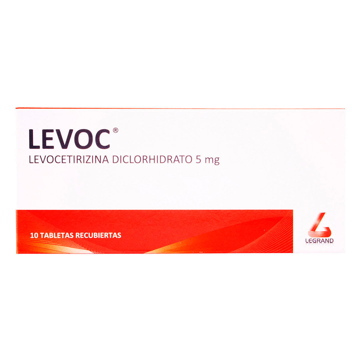 Levoc 5 Mg Legrand Caja X 10 Tabletas Recubiertas.