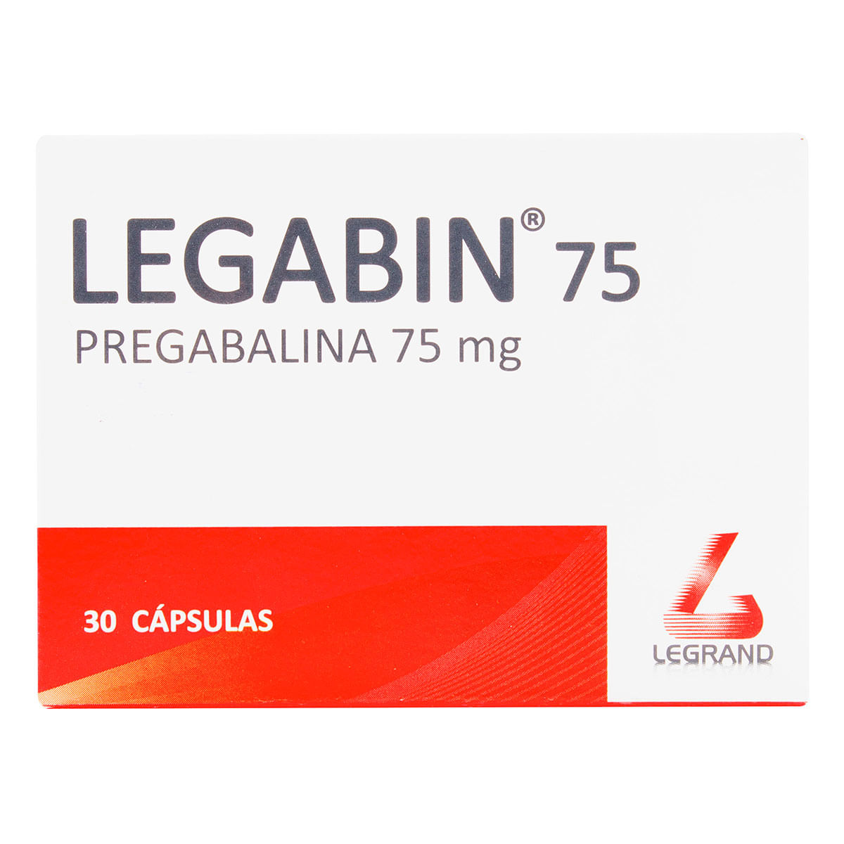 Legabin 75 Mg Legrand Caja X 30 Cápsulas.