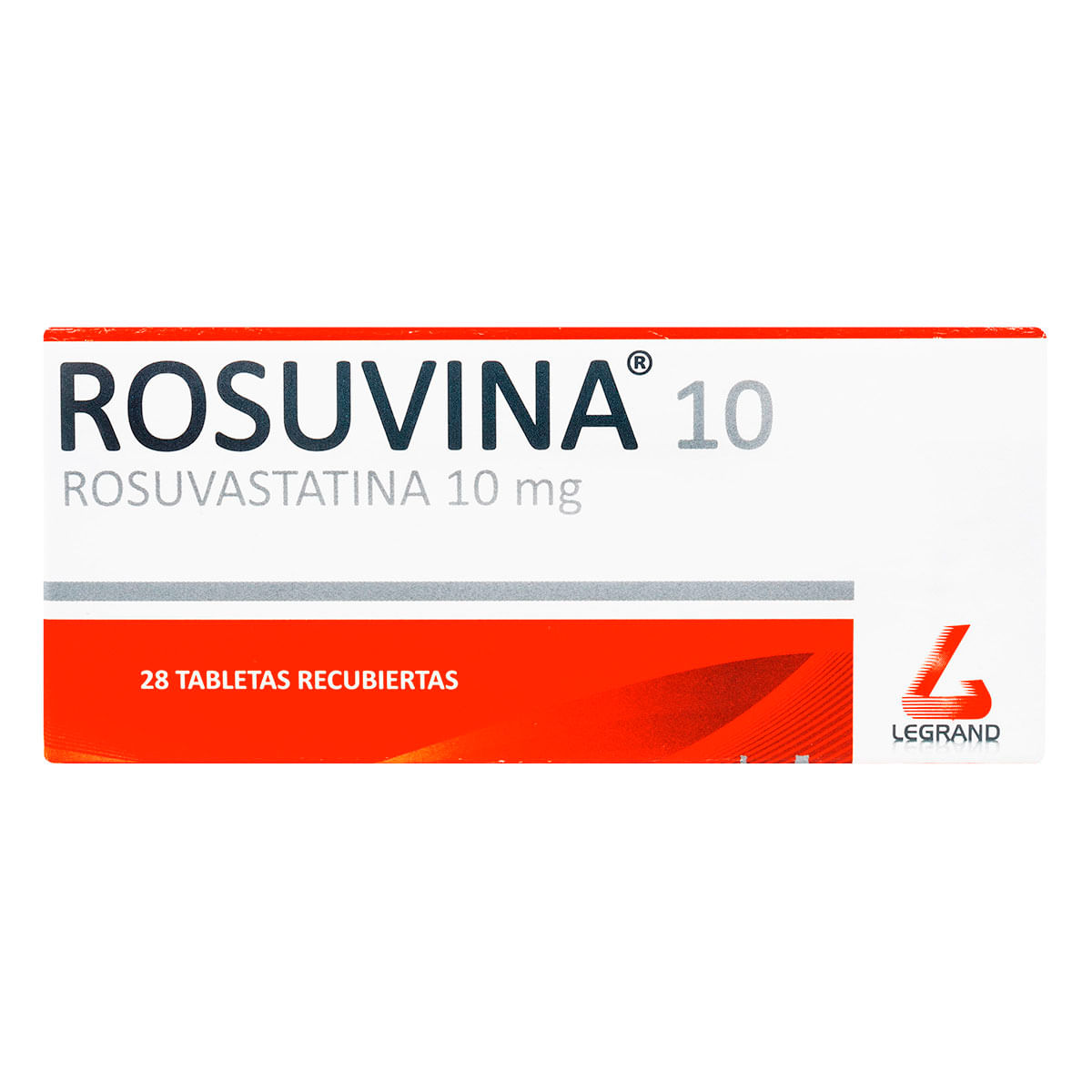 Rosuvina 10 Mg Legrand Caja X 28 Tabletas Recubiertas.