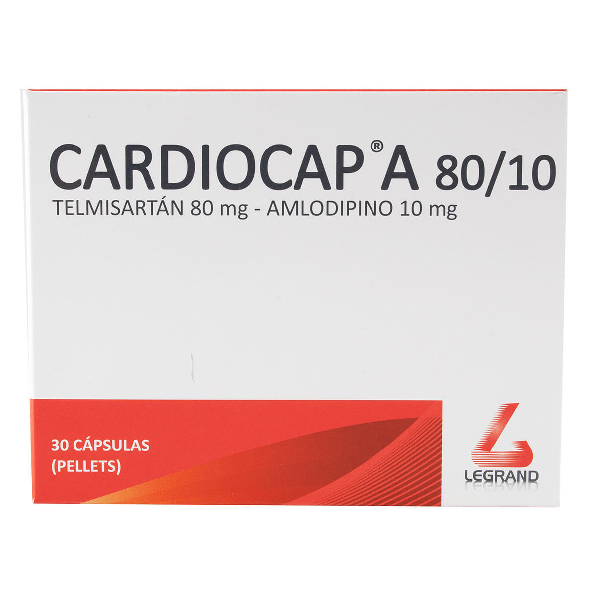 Cardiocap A 80 Mg/10 Mg Legrand Caja X 30 Cápsulas.