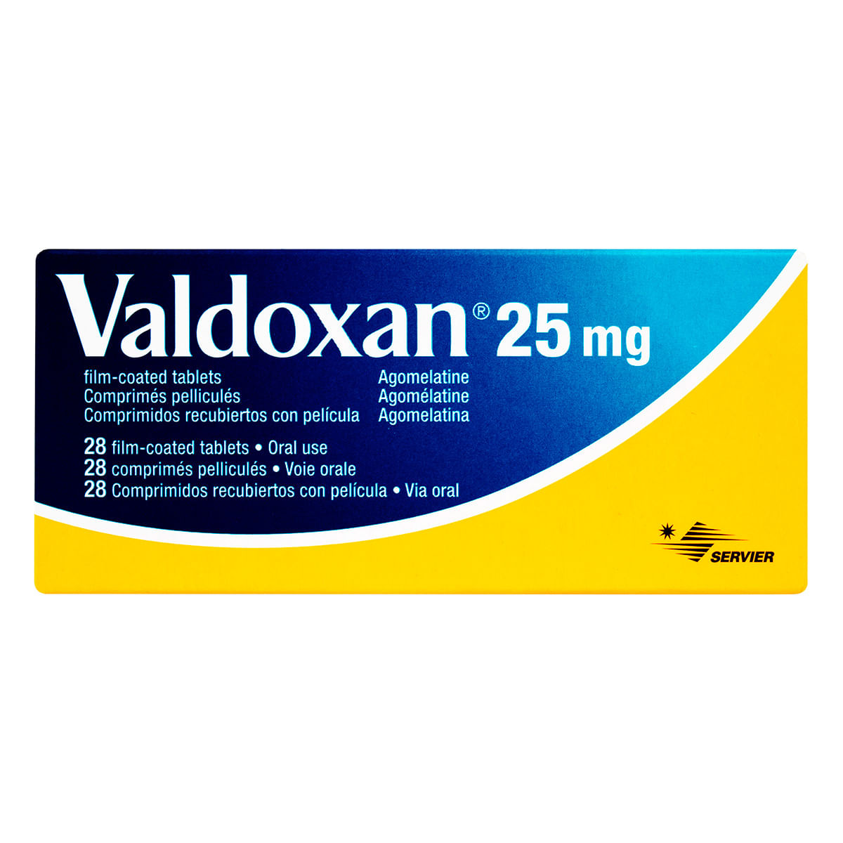 Valdoxan 25 Mg Servier Caja X 28 Comprimidos Recubiertos.