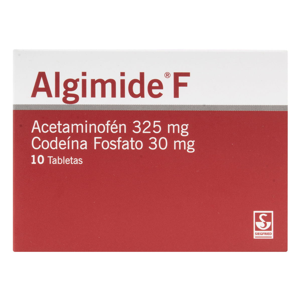 Algimide F 325 Mg/30 Mg Siegfried Caja X 10 Tabletas.
