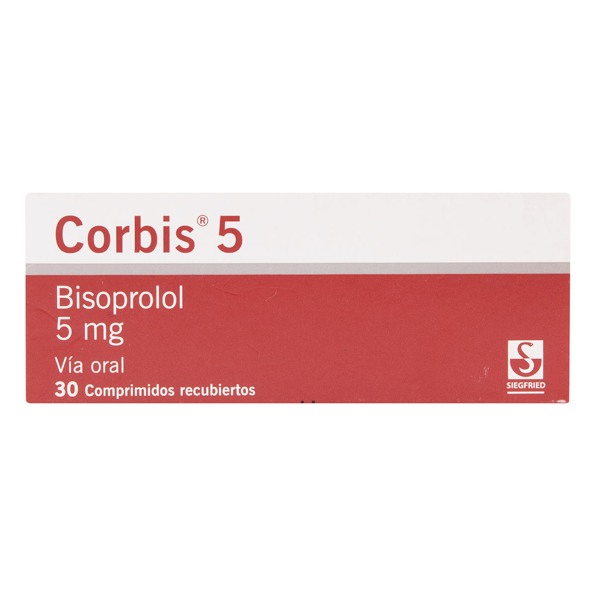 Corbis 5 Mg Siegfried Caja X 30 Comprimidos Recubiertos.