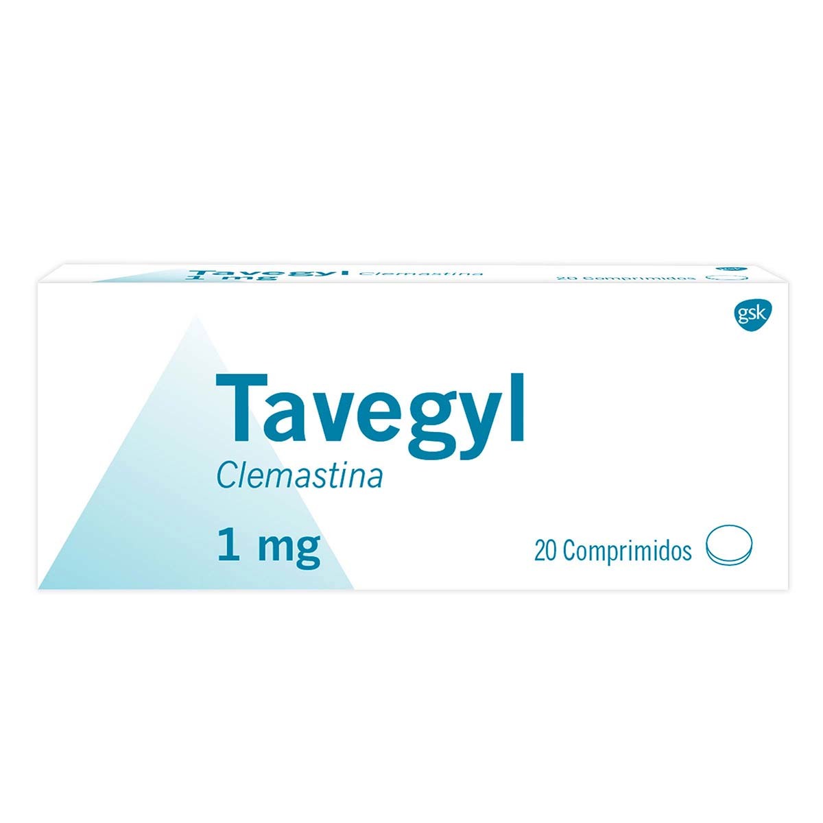 Tavegyl 1 Mg Gsk Caja X 20 Comprimidos.