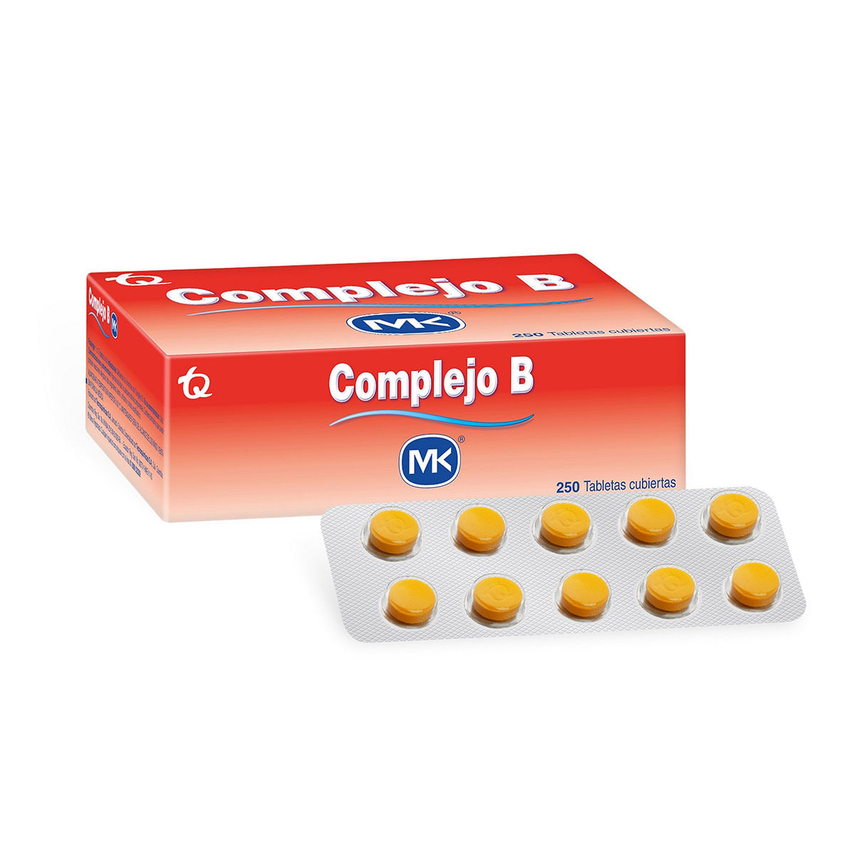Complejo B Mk Caja X 250 Tabletas Cubiertas.