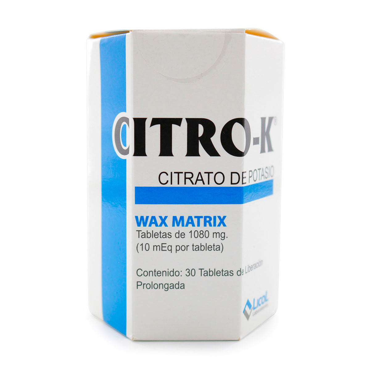 Citro-K 1080 Mg Licol Frasco X 30 Tabletas.