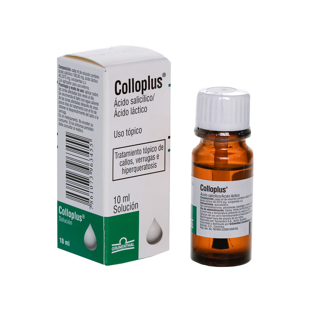 Tratamiento Tópico Colloplus Grunenthal Frasco X 10 Ml.