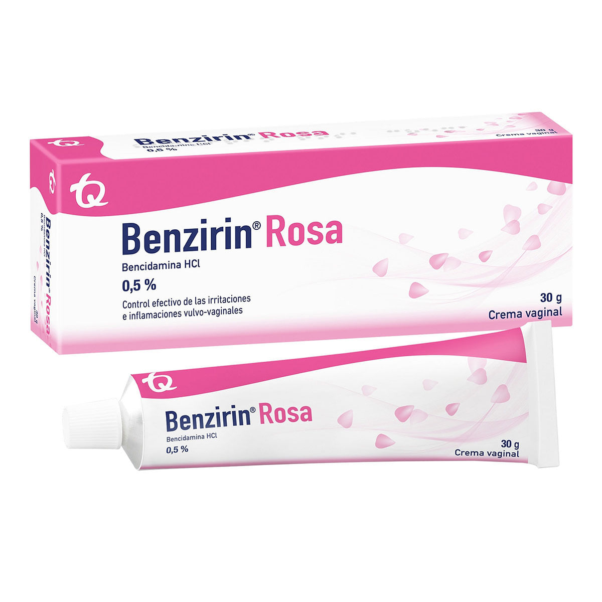 Crema Vaginal Benzirin Rosa 0.5% Tecnoquímicas Tubo X 30 G.