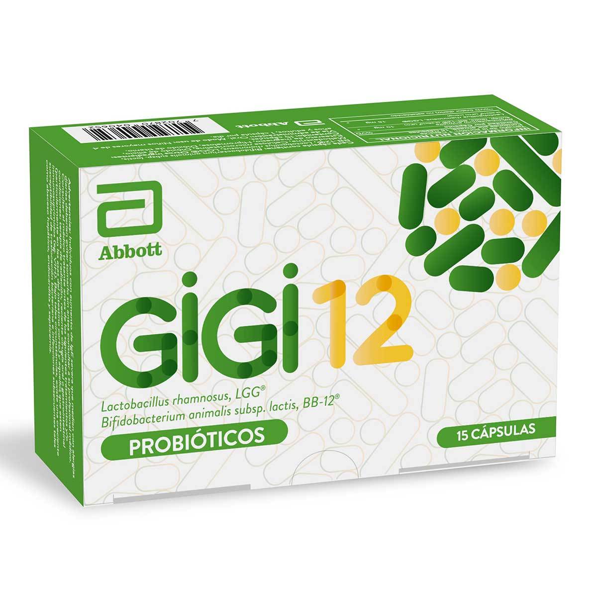 Gigi 12 Abbott Probióticos Caja X 15 Cápsulas.