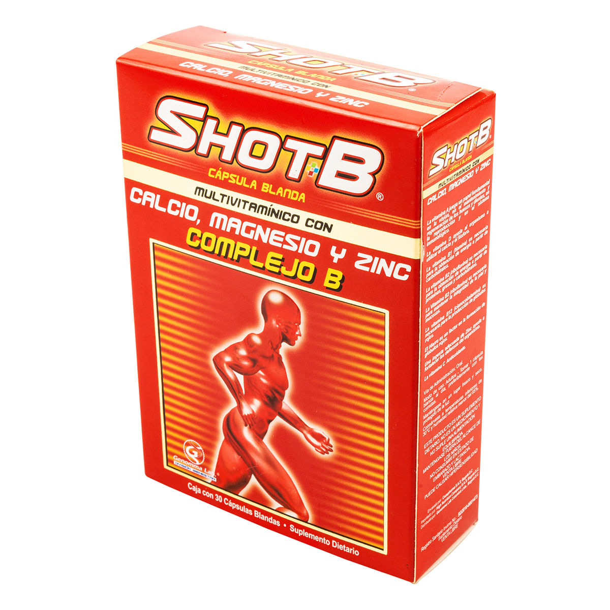 Multivitamínico Shot B Caja X 30 Cápsulas Blandas.