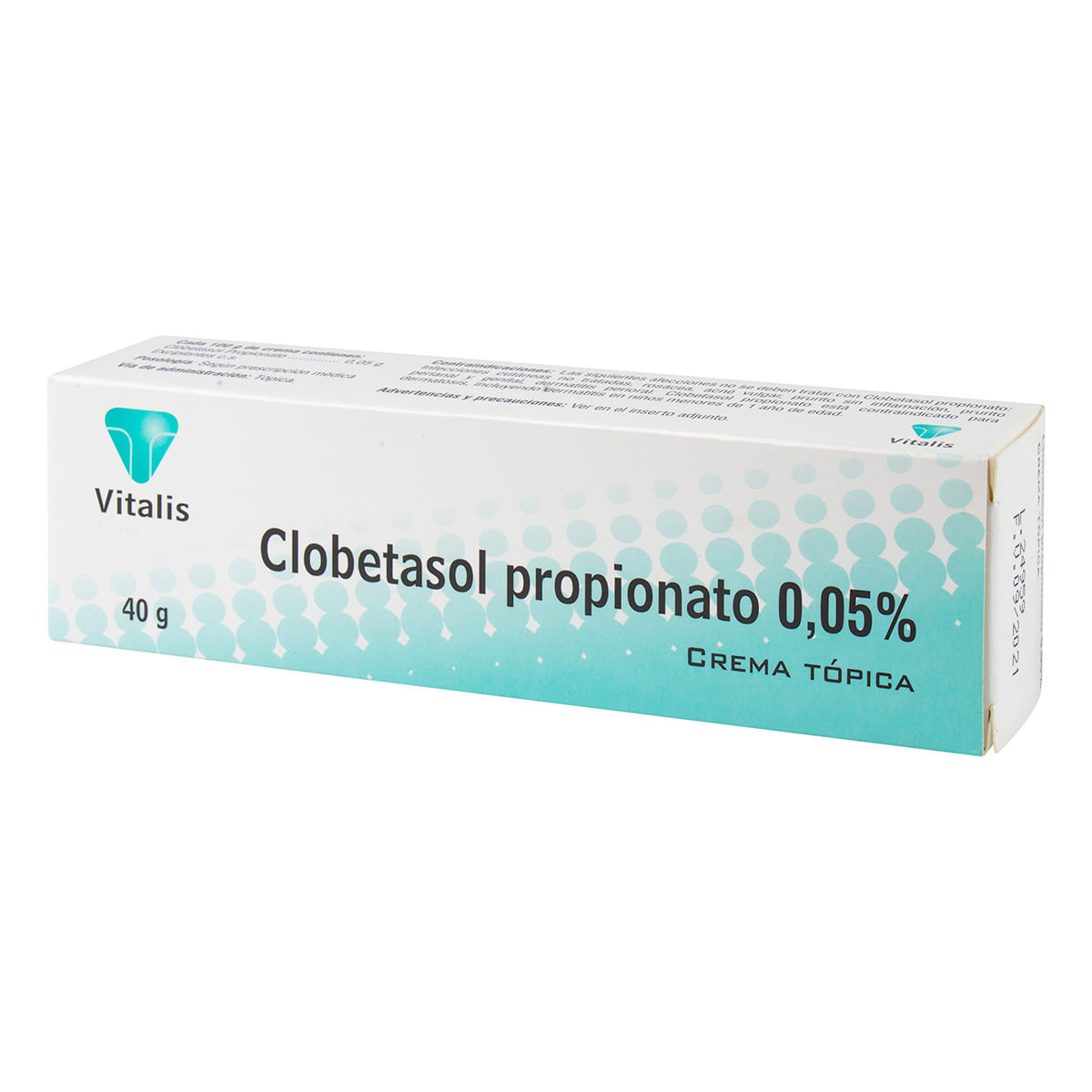 Crema Tópica Clobetasol Propionato 0.05% Vitalis Tubo X 40 G.