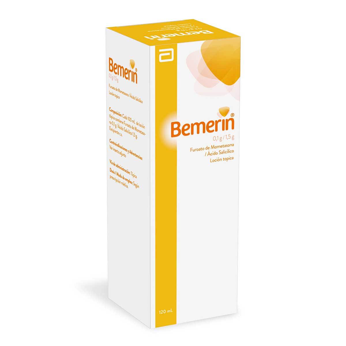 . Loción Tópica Bemerin 0.1 g/1.5 g Abbott Spray x 120 mL