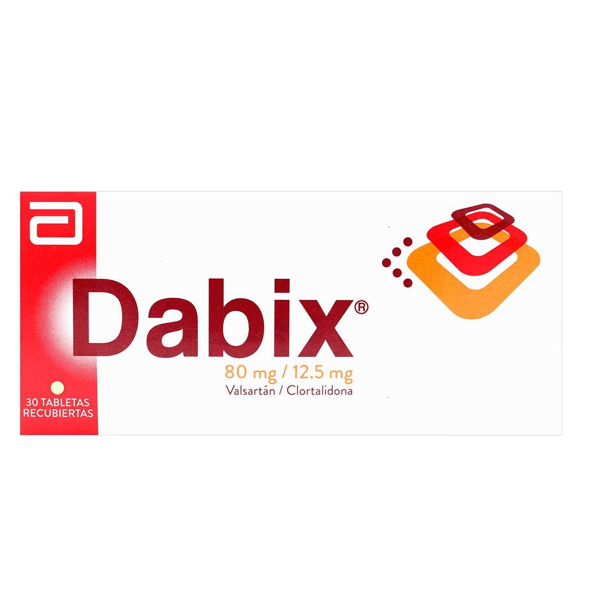 Dabix 80 Mg/12.5 Mg Abbott Caja X 30 Tabletas Recubiertas.
