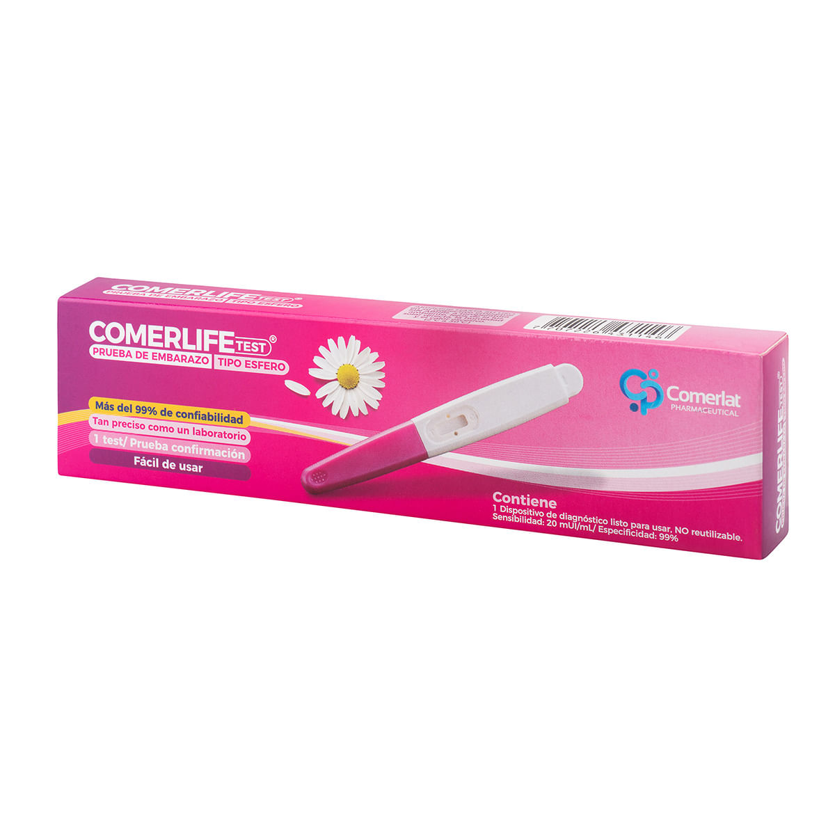 Prueba De Embarazo Comerlat Comerlife Test Tipo Esfero Caja X 1 Ud.