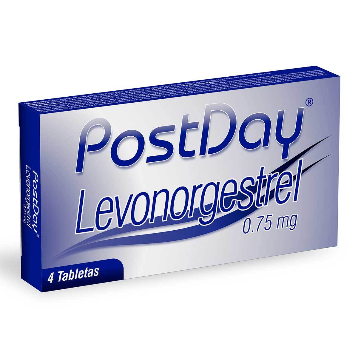 Postday Levonorgestrel 0.75Mg Caja X 4 Tabletas.