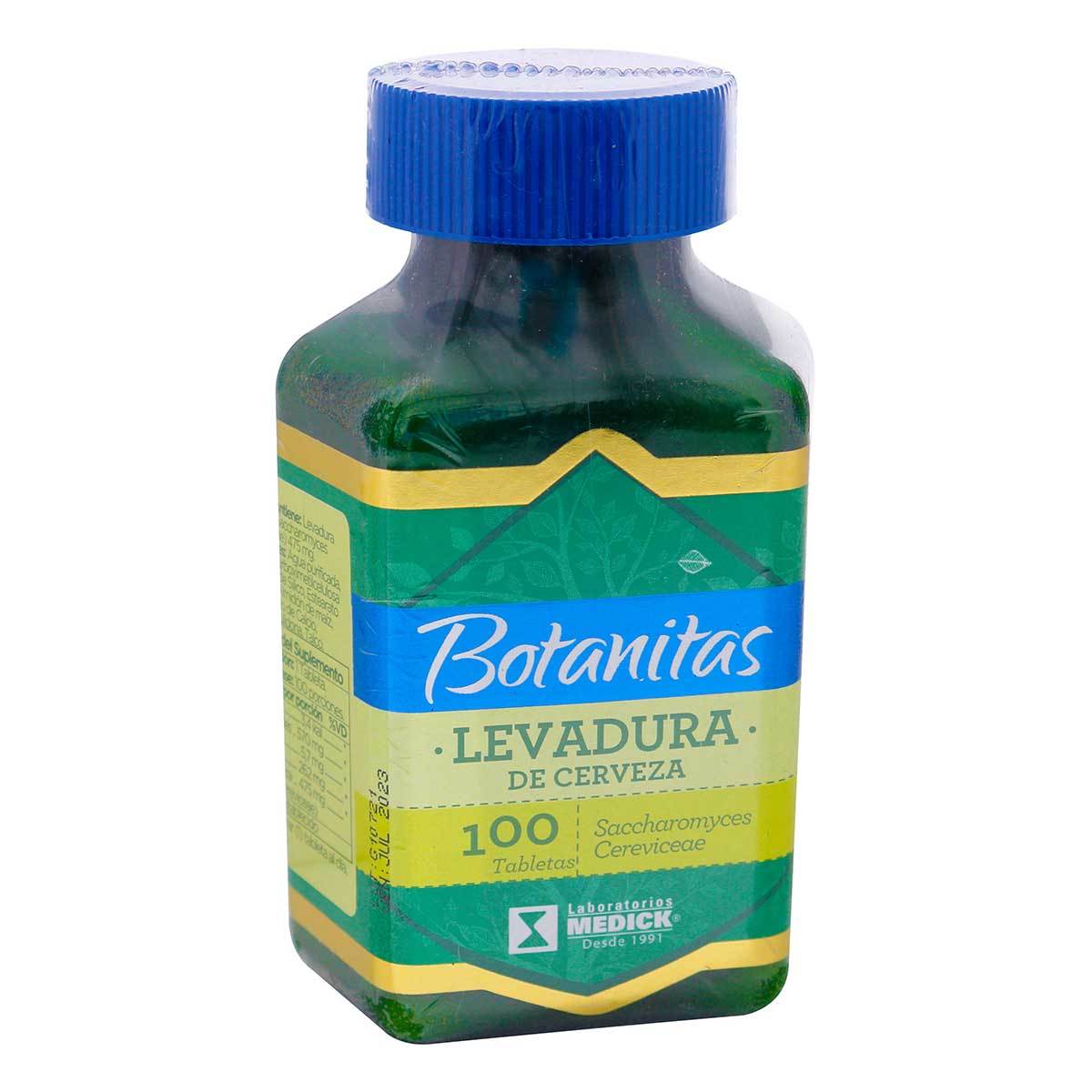 Levadura De Cerveza Botanitas Frasco X 100 Tabletas.