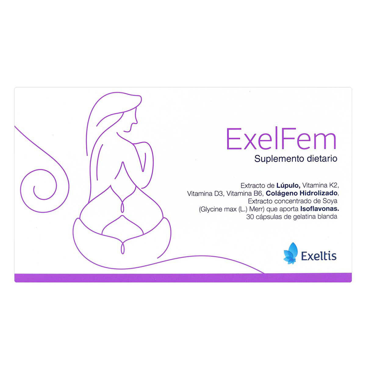 Suplemento Dietario Exelfem Exeltis Caja X 30 Cápsulas.