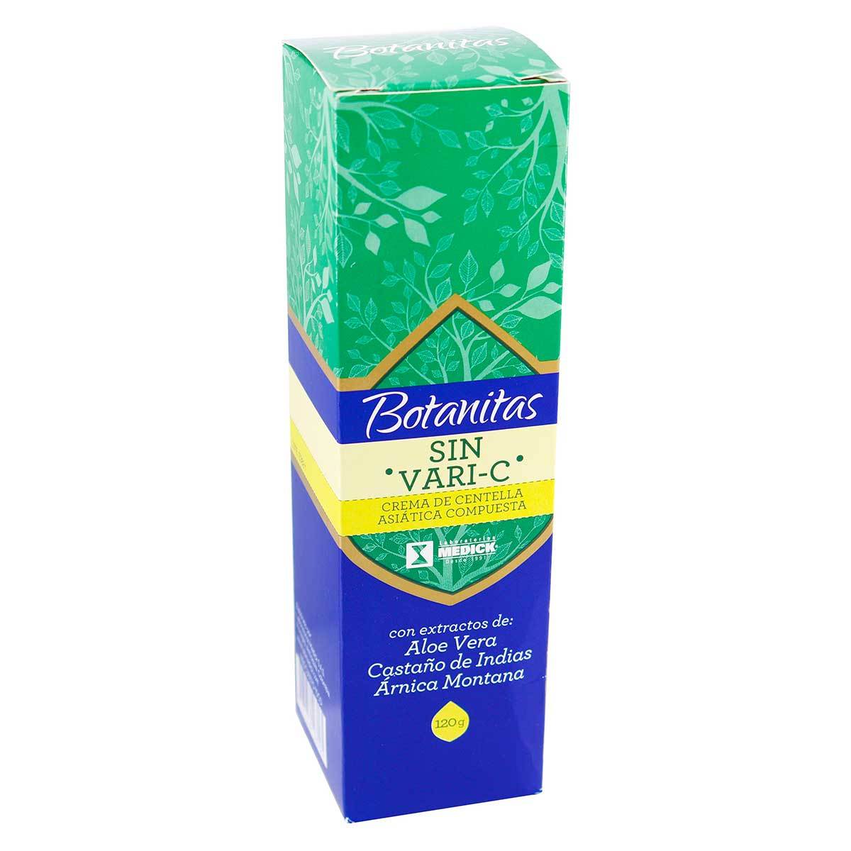 Crema Sin Vari-C Centella Asiática Aloe Vera Botanitas Tubo x 120 g.