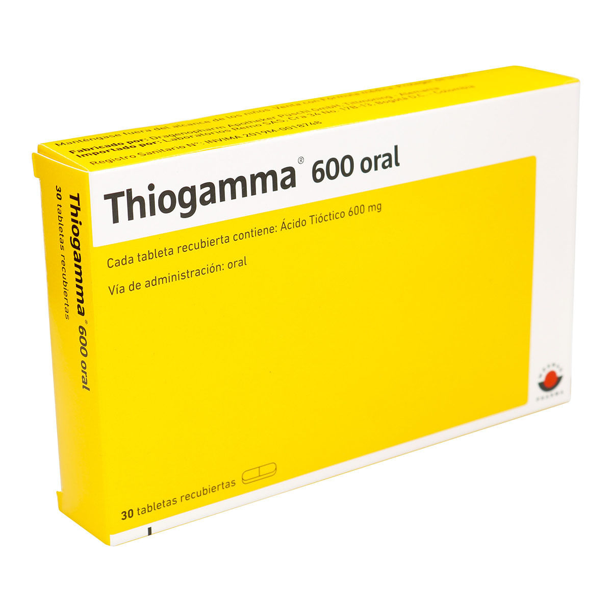 Thiogamma 600 Oral Remo Caja x 30 Tabletas Recubiertas