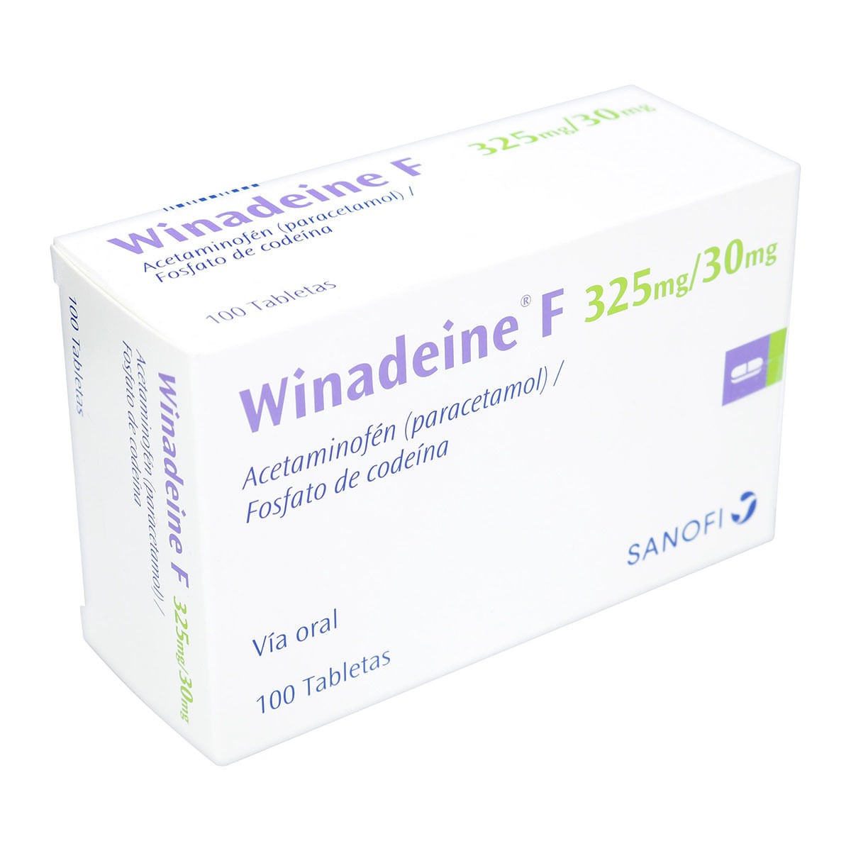 Winadeine F 325/30 Mg Sanofi Caja X 100 Tabletas.