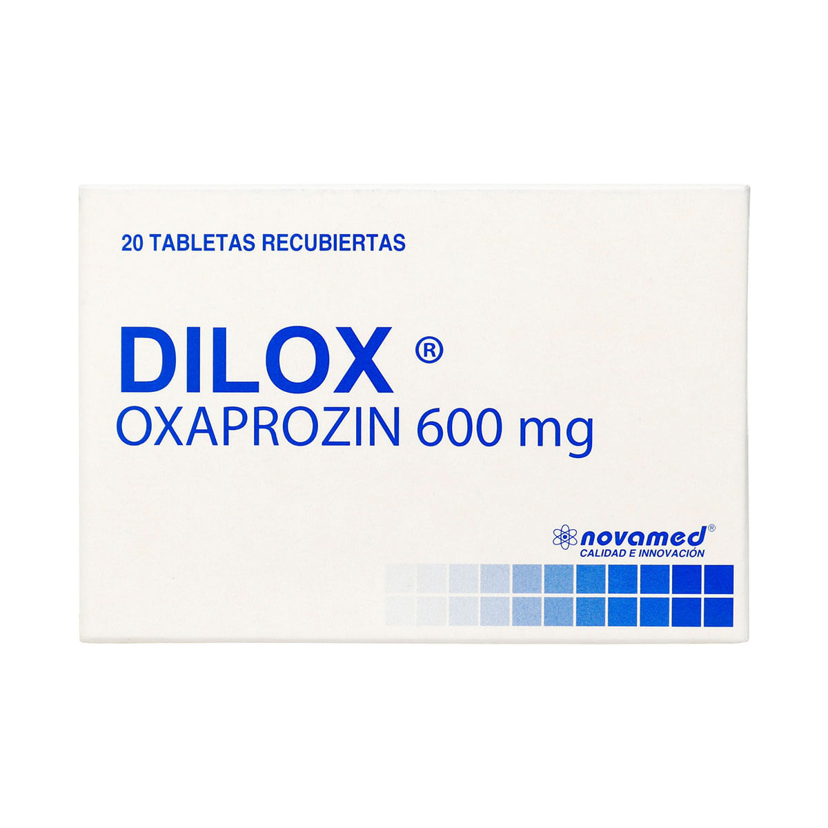 Dilox 600 mg Novamed Caja x 20 Tabletas Recubiertas
