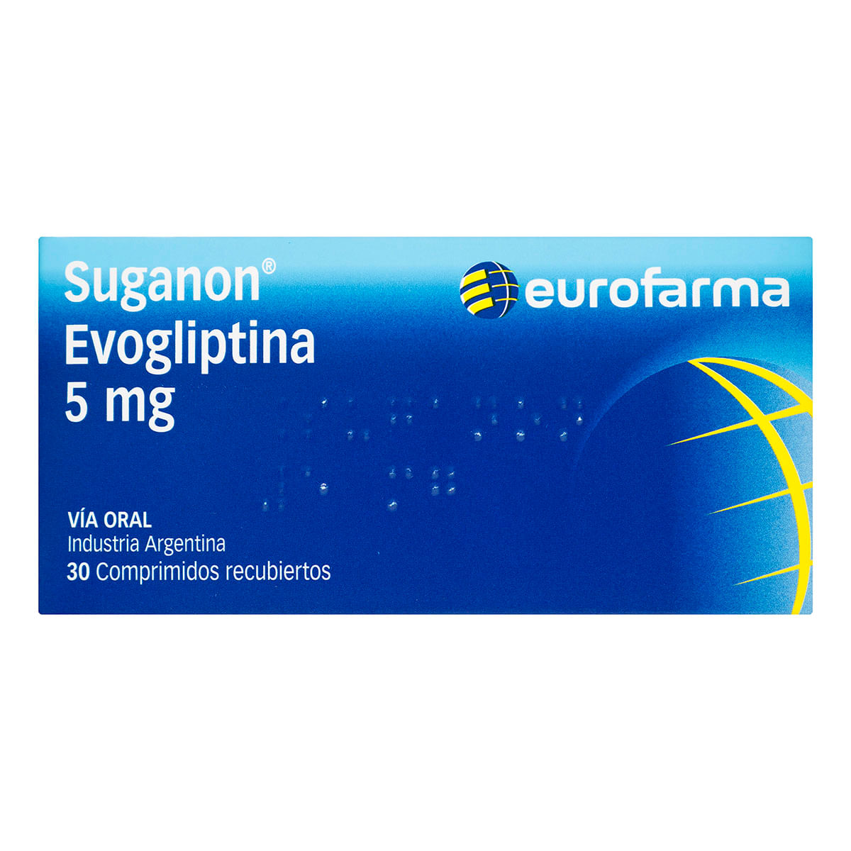 Suganon Evogliptina 5 mg Eurofarma Caja x 30 Comprimidos Recubiertos