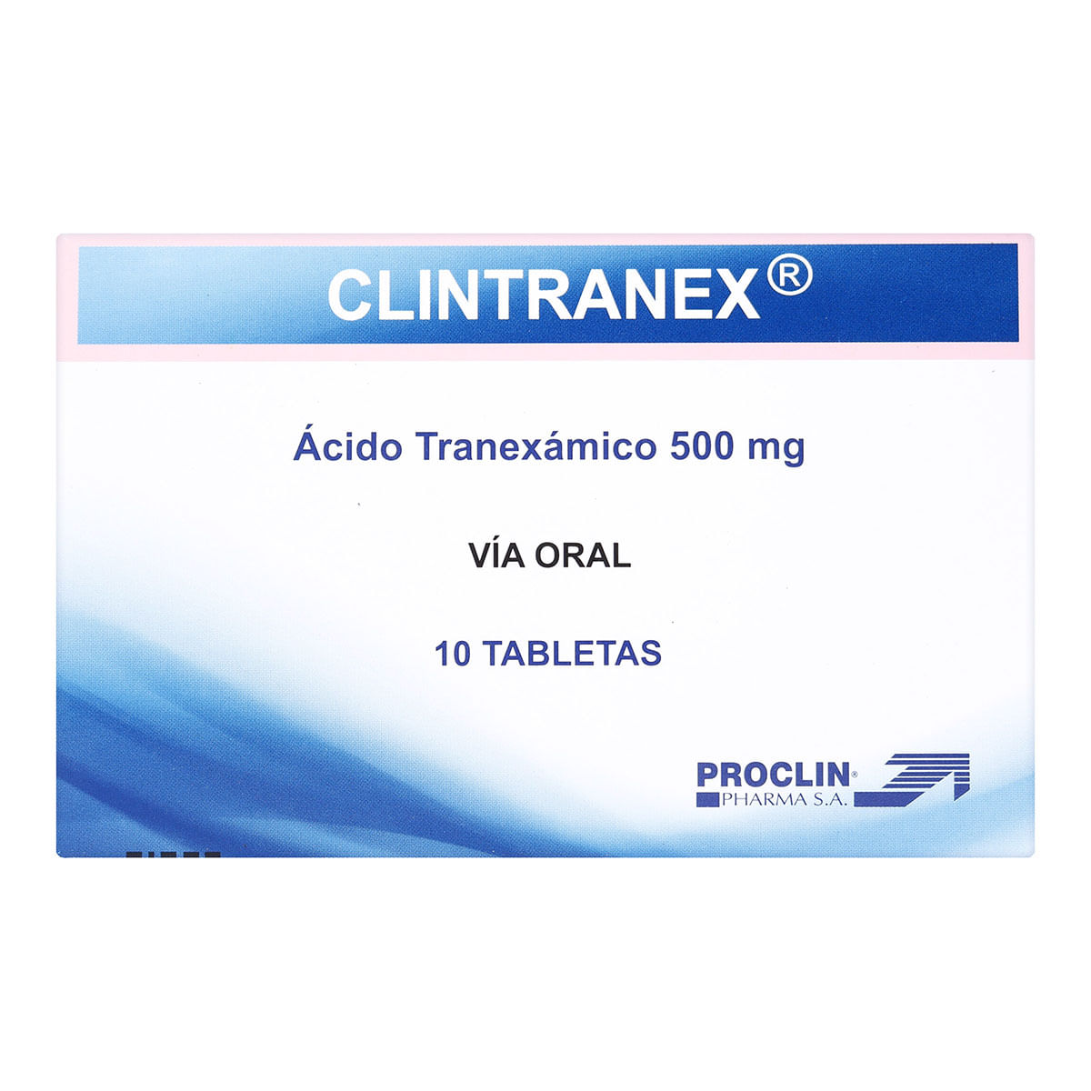 Clintranex 500 mg Proclin Pharma Caja x 10 Tabletas