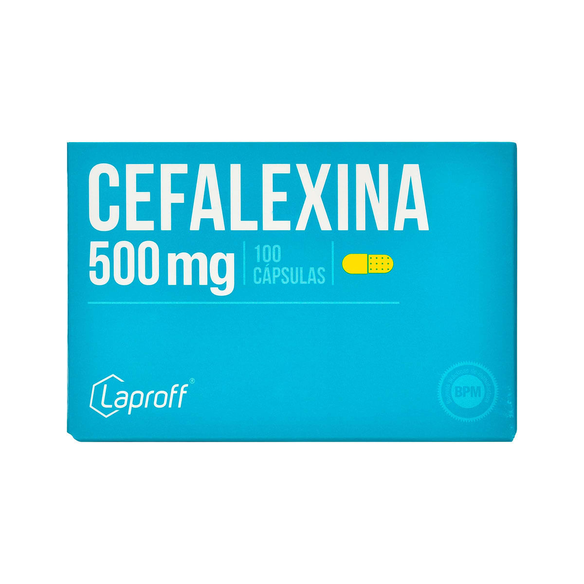 Cefalexina 500 mg Laproff Caja x 100 Cápsulas
