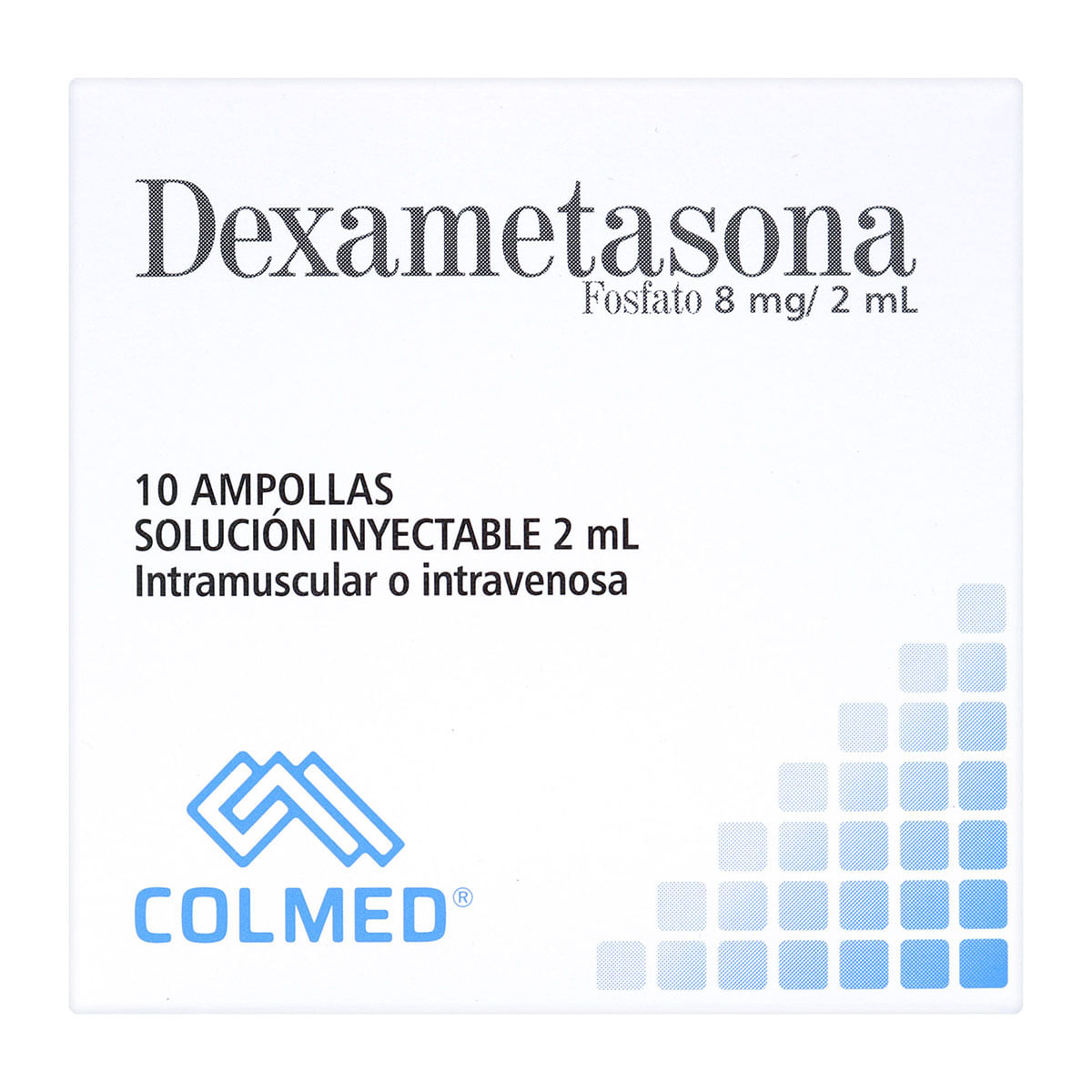 Solución Inyectable Dexametasona 2 mL Colmed Caja x 10 Ampollas