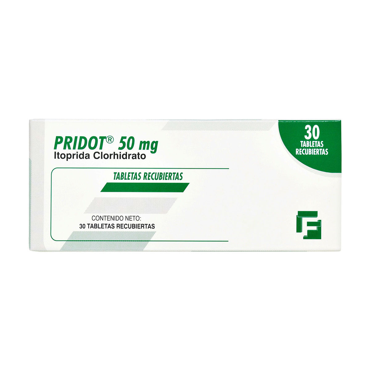 Pridot 50 mg Farma de Colombia Caja x 30 Tabletas Recubiertas