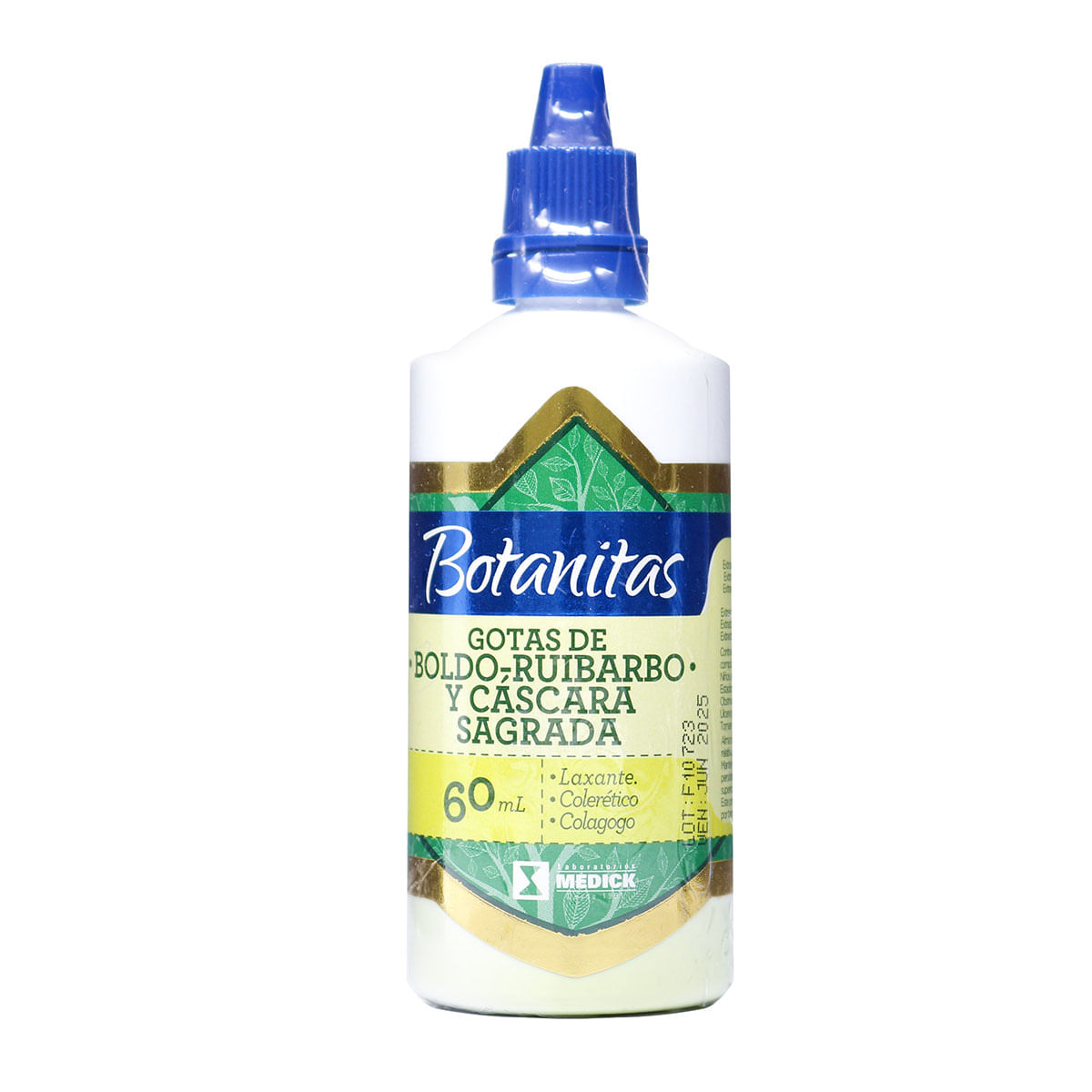 Gotas Botanitas Boldo/Ruibarbo/Cáscara sagrada Frasco x 60 mL