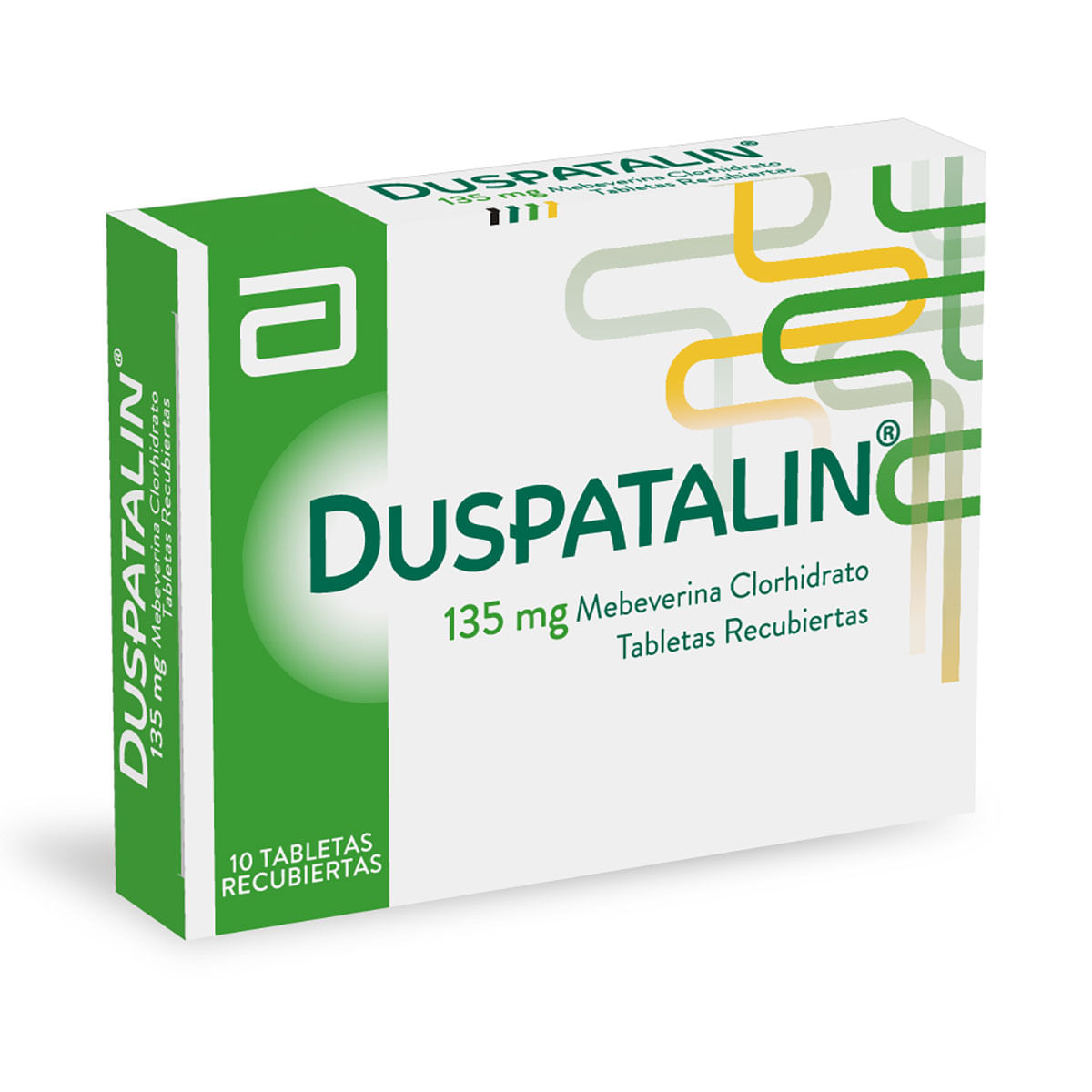 Duspatalin 135 mg Abbott Caja x 10 Tabletas Recubiertas