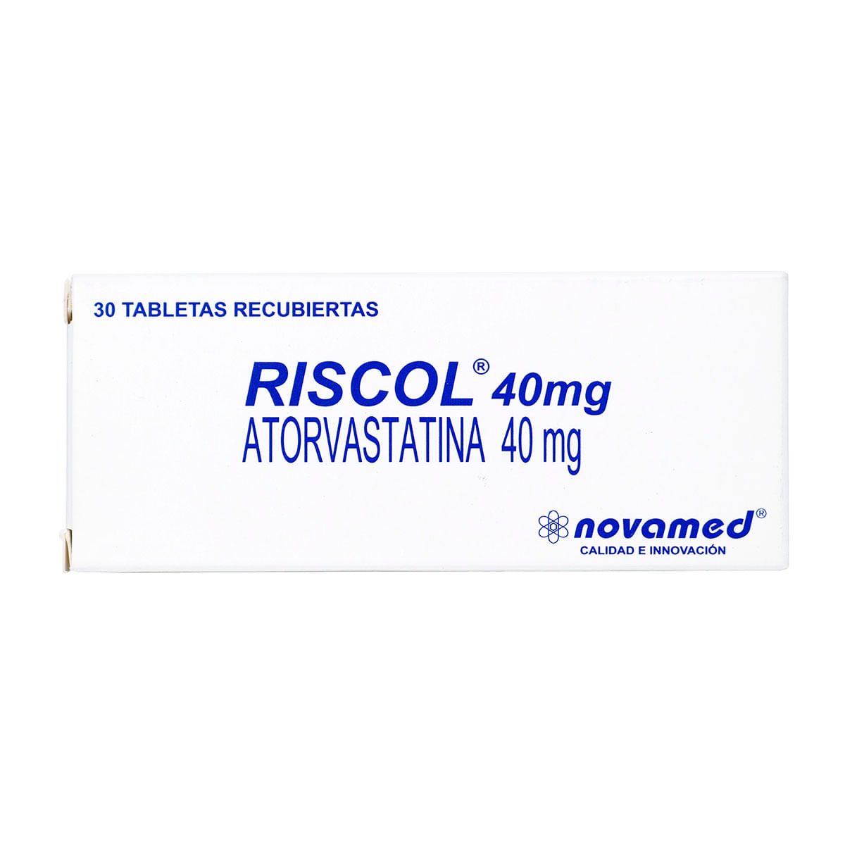 Riscol Atorvastatina 40 mg Novamed Caja x 30 tabletas recubiertas